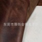 进口头层咖啡色变色疯马皮油腊皮A级水牛皮    厚约2.0
